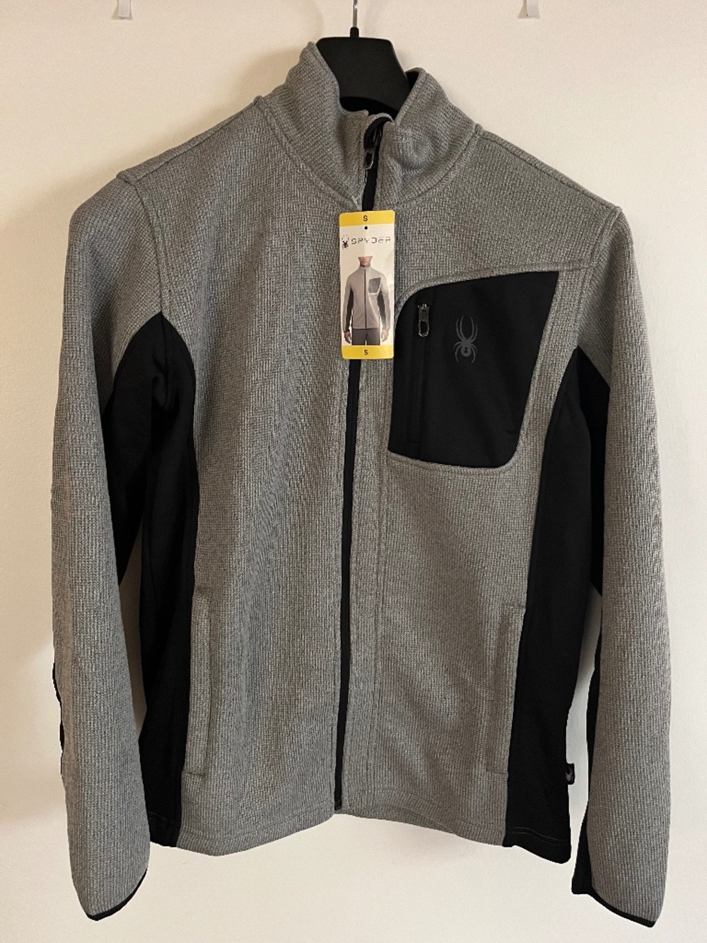 Spyder Men’s Jacket size S grey full zipper